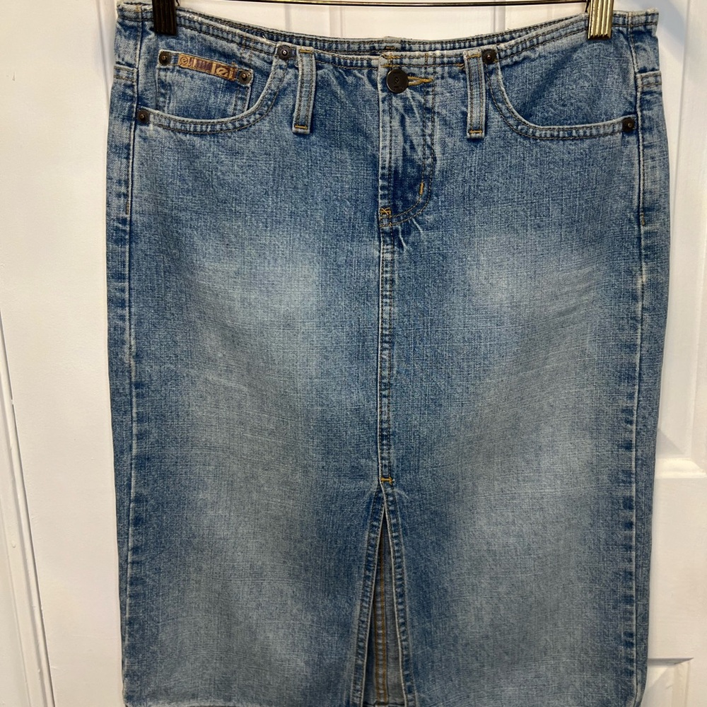 Vintage 90s LEI Blue Denim Skirt